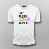 Eat Sleep Playstation Repeat Men's Gaming T-Shirt
