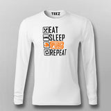 Eat Sleep Pubg Repeat Funny Gaming T-Shirt For Men