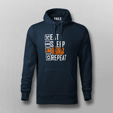Eat Sleep Pubg Repeat Funny Gaming Hoodies For Men