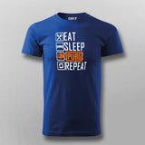 Eat Sleep Pubg Repeat Funny Gaming T-Shirt For Men