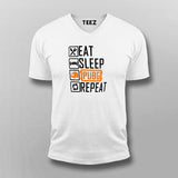 Eat Sleep Pubg Repeat Funny Gaming T-Shirt For Men