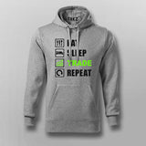 Eat Sleep Trade Repeat Funny Investors Hoodies For Men