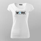 Eat Sleep Work Repeat Funny Office T-Shirt For Women