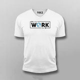 Eat Sleep Work Repeat Vneck T-Shirt For Men Online India