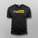 Engineer Nerd V-neck T-shirt For Men Online India