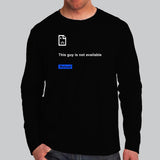 Error Page Reload This Guy Not Available Funny T-Shirt For Men