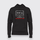 Error 404 Girlfriend Not Found Funny Hoodies For Women Online India