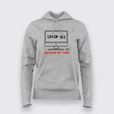Error 404 Girlfriend Not Found Funny Hoodies For Women