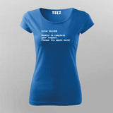ERROR Funny T shirt For Women