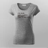 ERROR Funny T shirt For Women Online Teez