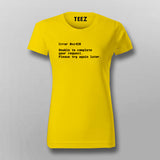 ERROR Funny T shirt For Women Online India