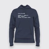 ERROR Funny Hoodies For Women