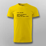 ERROR Funny T-shirt For Men Online India