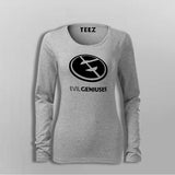 Evil Geniuses Fullsleeve T-Shirt For Women Online