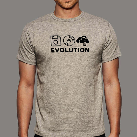 Evolution of Data Storage Computer Science T-Shirt For Men india