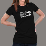 Evolution of Data Storage Computer Science T-Shirt For Women online india