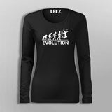 Evolution Of Tennis Fullsleeve T-Shirt For Women Online