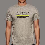 Two Types Of People Can Extrapolate Incomplete Data T-Shirt For Men