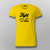 FIGHT LIKE A NURSE Profession T-shirt For Women Online India
