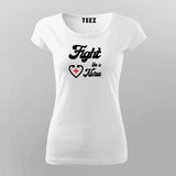 FIGHT LIKE A NURSE Profession T-shirt For Women