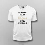 FLIPPING PAGE IS MY WORKOUT Funny T-shirt For Men
