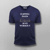 FLIPPING PAGE IS MY WORKOUT Funny T-shirt For Men