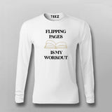 FLIPPING PAGE IS MY WORKOUT Funny T-shirt For Men