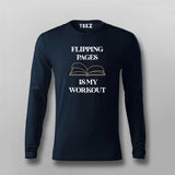 FLIPPING PAGE IS MY WORKOUT Funny T-shirt For Men