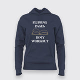 FLIPPING PAGE IS MY WORKOUT Funny T-Shirt For Women