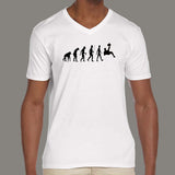 Football Evolution Men’s v neck T-shirt India online