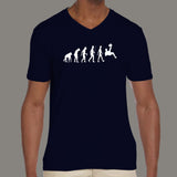 Football Evolution Men’s v neck T-shirt India online india