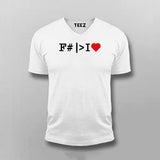 F Sharp Developer Vneck T-Shirt For Men Online India