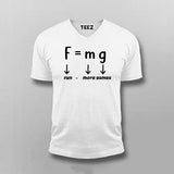 Force Of Gravity Equation (Fun=More Game) T-shirt For Men