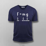 Force Of Gravity Equation (Fun=More Game) T-shirt For Men