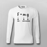 Force Of Gravity Equation (Fun=More Game) T-shirt For Men