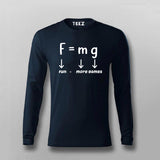Force Of Gravity Equation (Fun=More Game) T-shirt For Men