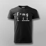 Force Of Gravity Equation T-shirt For Men Online Teez