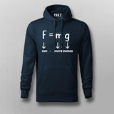 Force Of Gravity Equation (Fun=More Game) Hoodies For Men