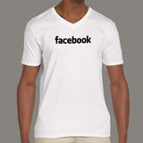 Facebook V Neck T-Shirt For Men Online India