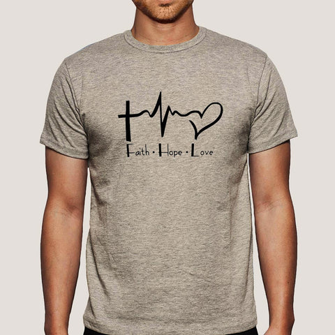 Faith Hope Love: Inspirational Men's Tee