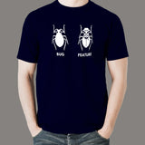 Funny Feature Bug Programmer T-Shirt For Men