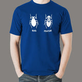 Funny Feature Bug Programmer T-Shirt For Men