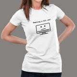 Feeling a Bit Off, Funny Geeky Joke Women’s T-shirt