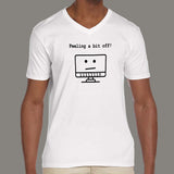 Feeling a Bit Off, Funny Geeky Joke Men’s V Neck T-shirt online