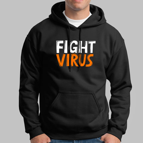 Fight Virus Men's Corona Virus Hoodies Online India