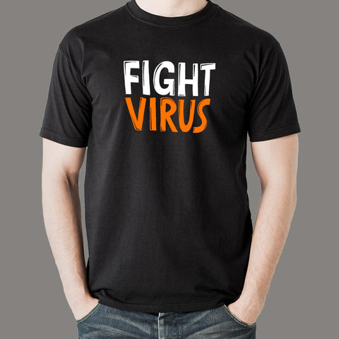 Fight Virus Men's Corona Virus T-Shirt Online India
