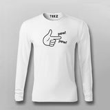 Funny Finger gun Full Sleeve T-shirt For Men Online Teez