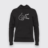 Funny Finger gun Hoodies For Women Online India