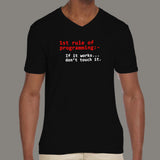 First Rule Of Programming Men's V Neck T-Shirt Online