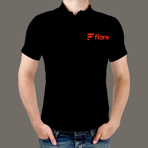 Flare Logo Men's Polo T-Shirt